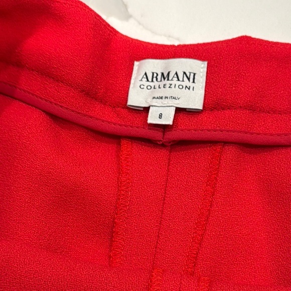 Armani Collezioni Vibrant Red dress pants 8 - Picture 2 of 9